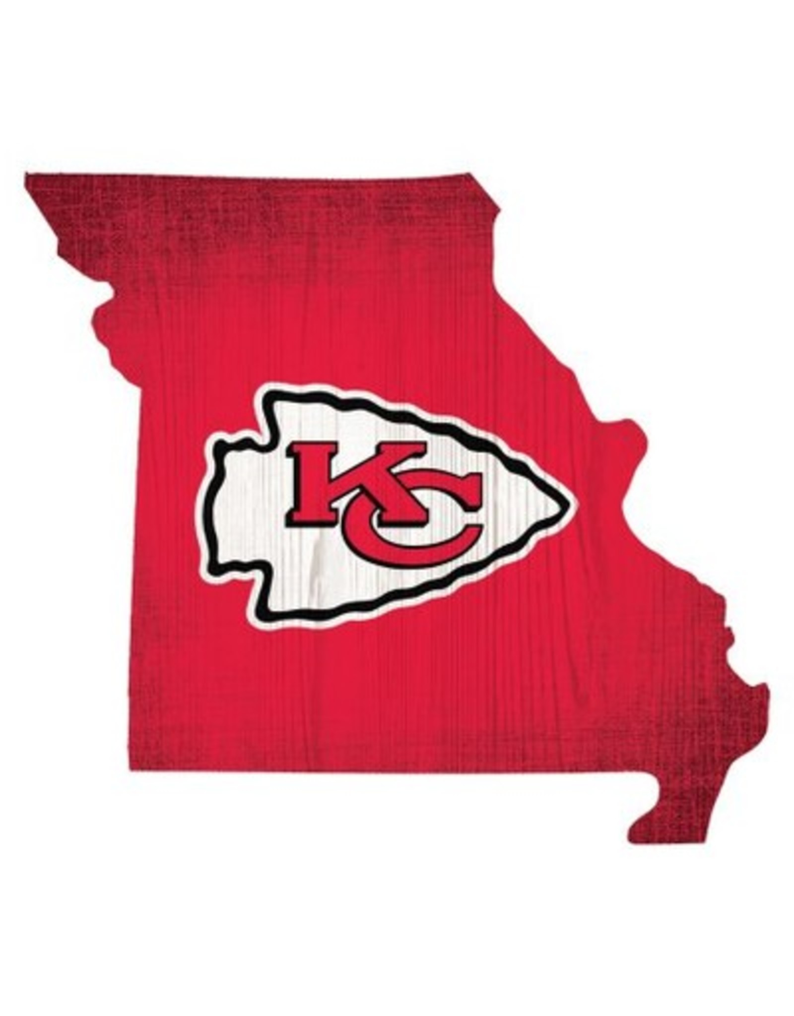 Fan Creations Kansas City Chiefs Team Logo State Sign Touchdown Gifts Inc