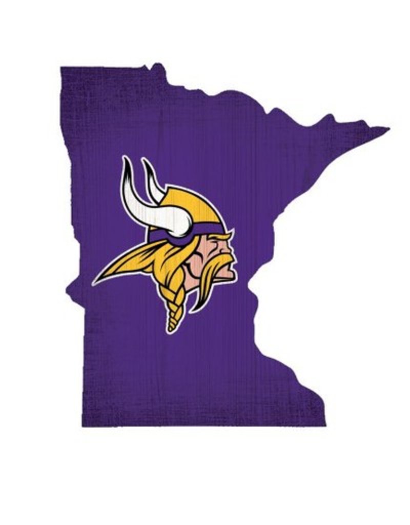 FAN CREATIONS Minnesota Vikings Team Logo State Sign - Touchdown Gifts