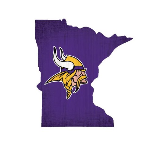 FAN CREATIONS Minnesota Vikings Team Logo State Sign - Touchdown Gifts