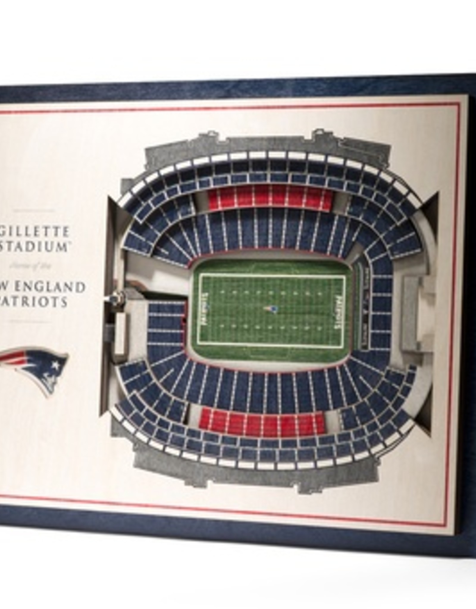 You The Fan New England Patriots 5 Layer 3d Stadium Wall Art Touchdown Gifts Inc