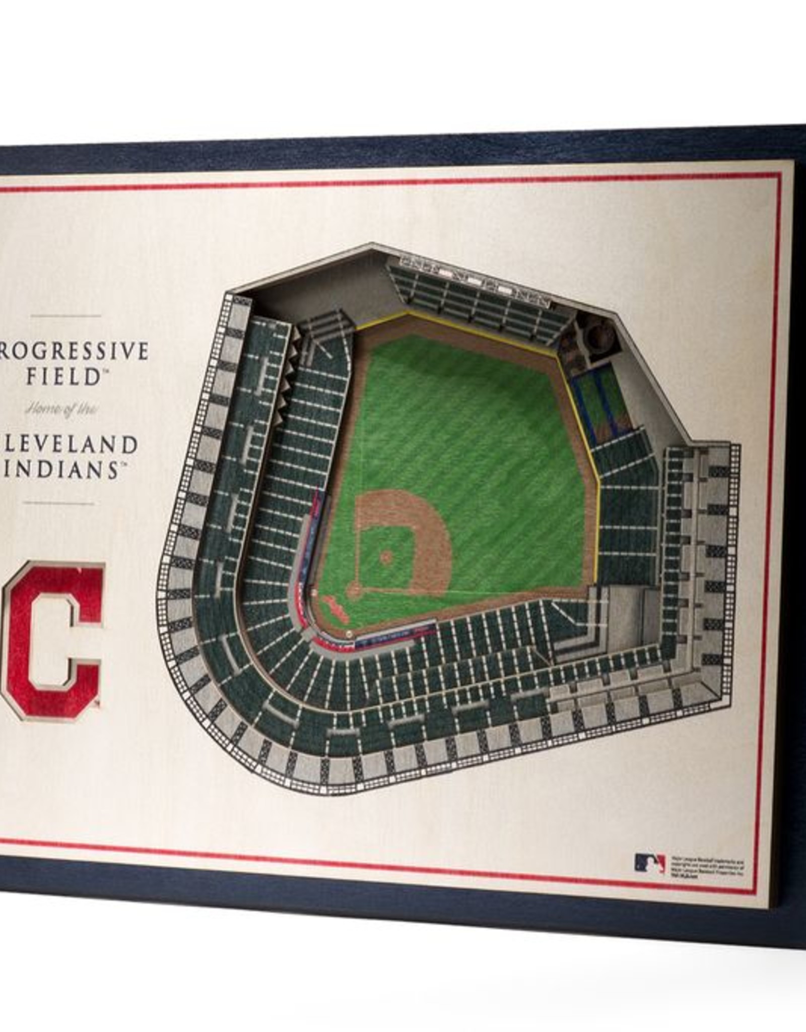 You The Fan Cleveland Indians 5 Layer 3d Stadium Wall Art Touchdown Gifts Inc