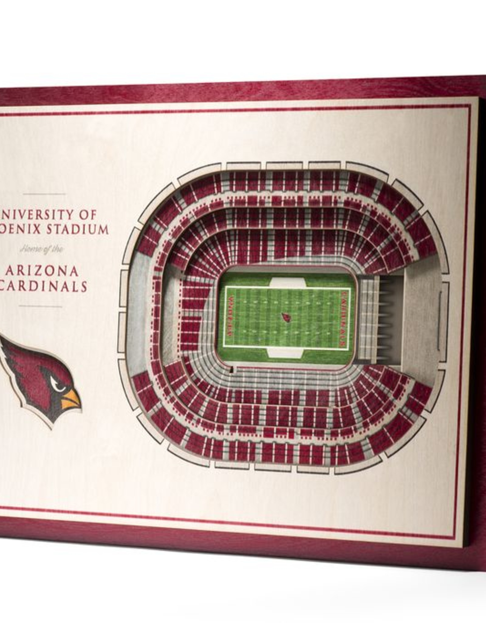 Arizona Cardinals 5 Layer 3d Stadium Wall Art Touchdown Gifts Inc