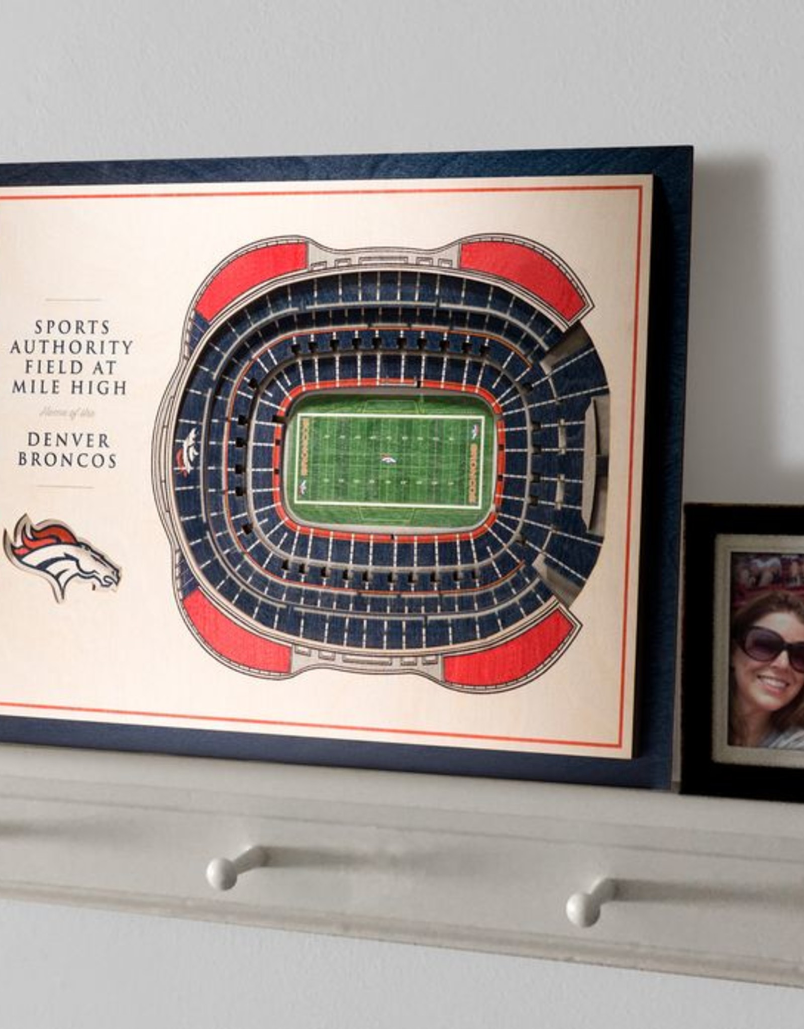 You The Fan Denver Broncos 5 Layer 3d Stadium Wall Art Touchdown Gifts Inc