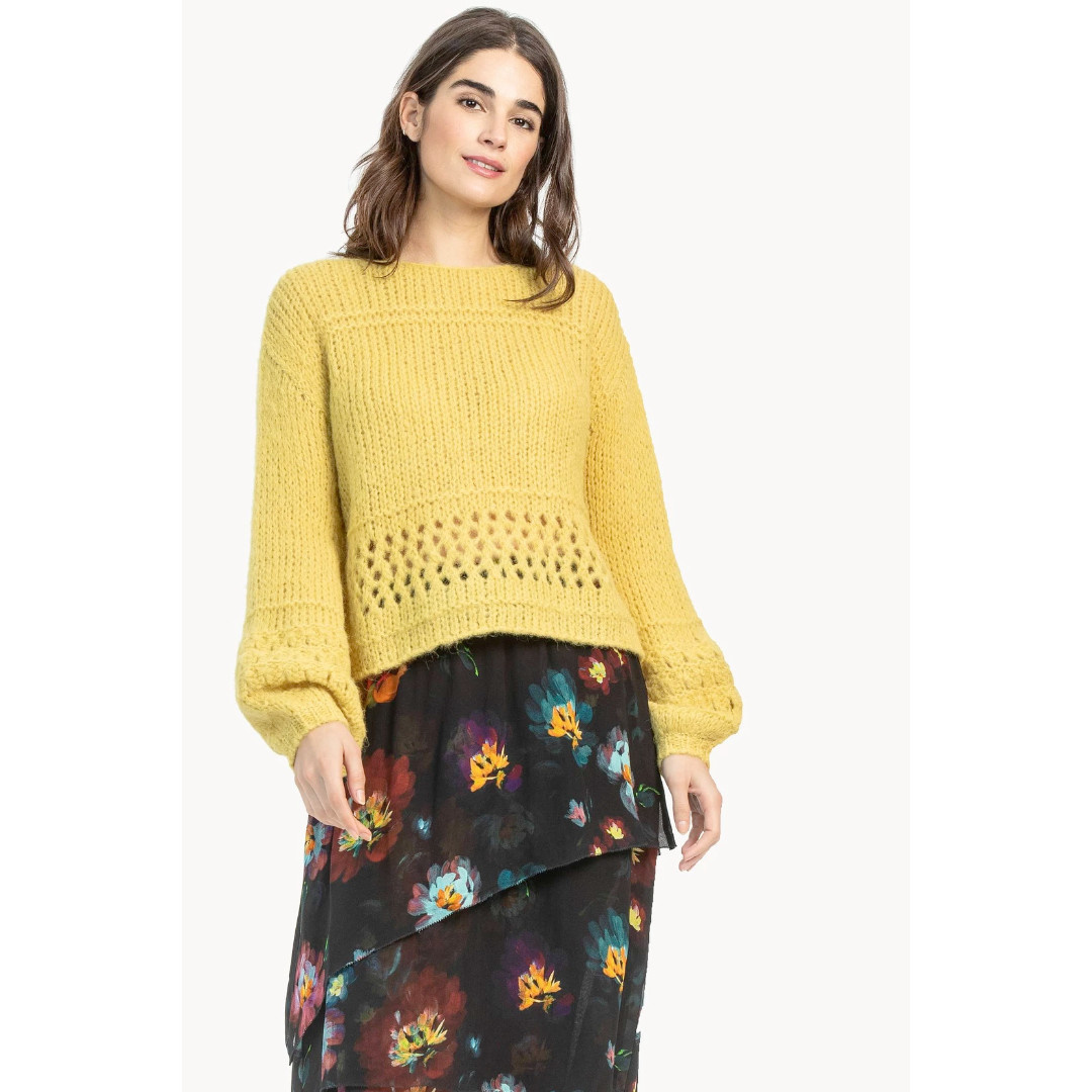Lilla P Cropped Boatneck Sweater