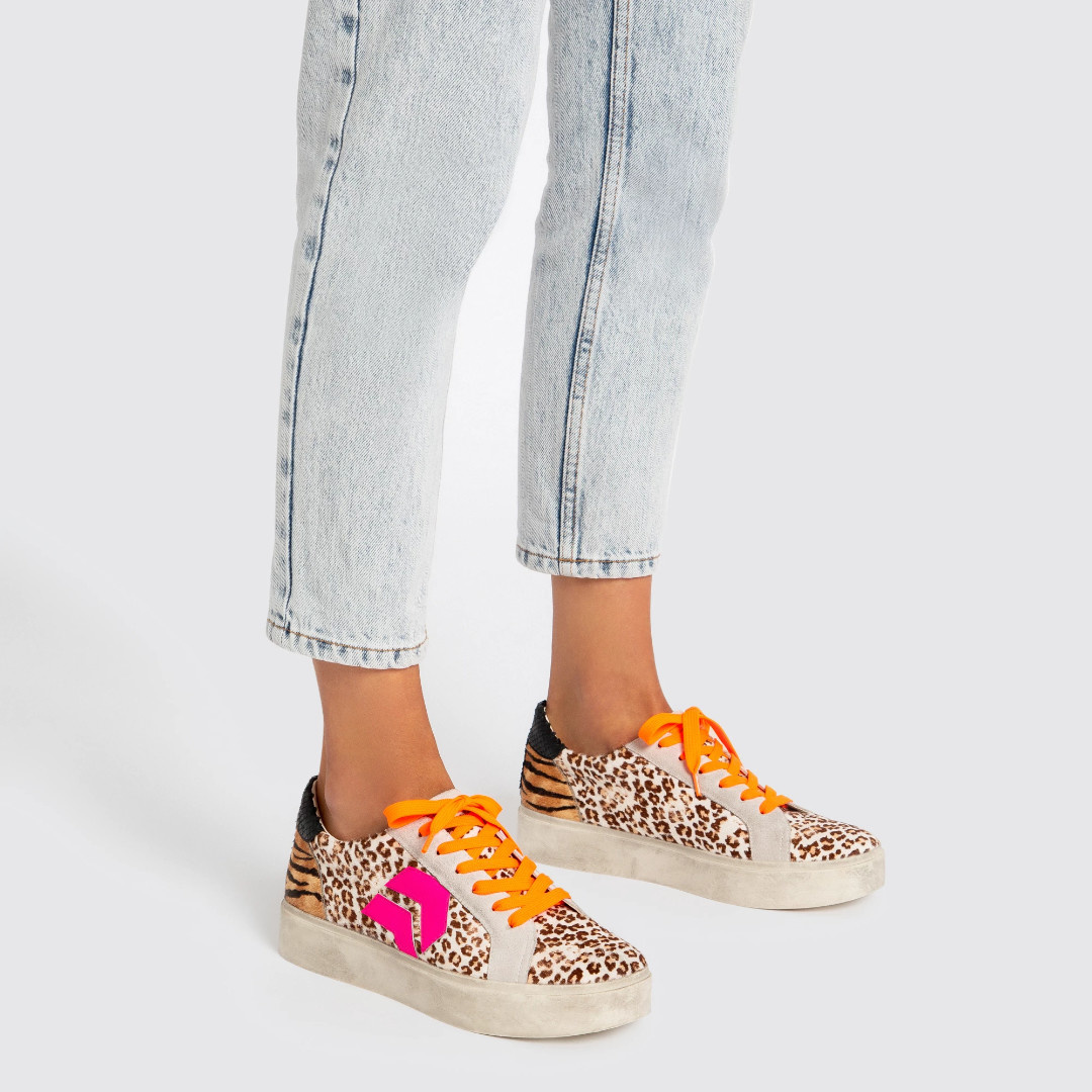 yvett sneakers in leopard multi
