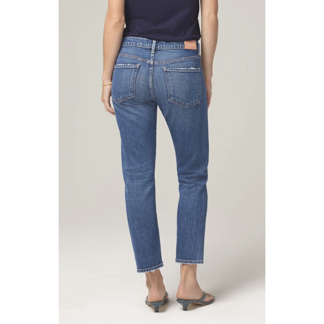 elsa mid rise slim fit crop