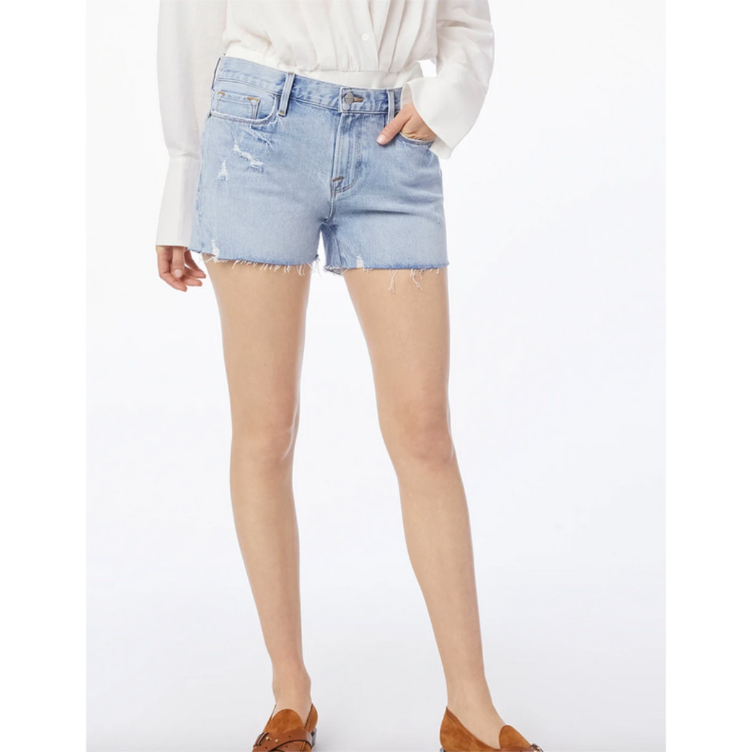 frame le cut off shorts