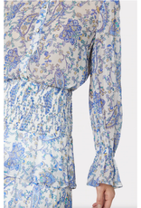 Milly Milly Lacey Stretched Paisley Blouse
