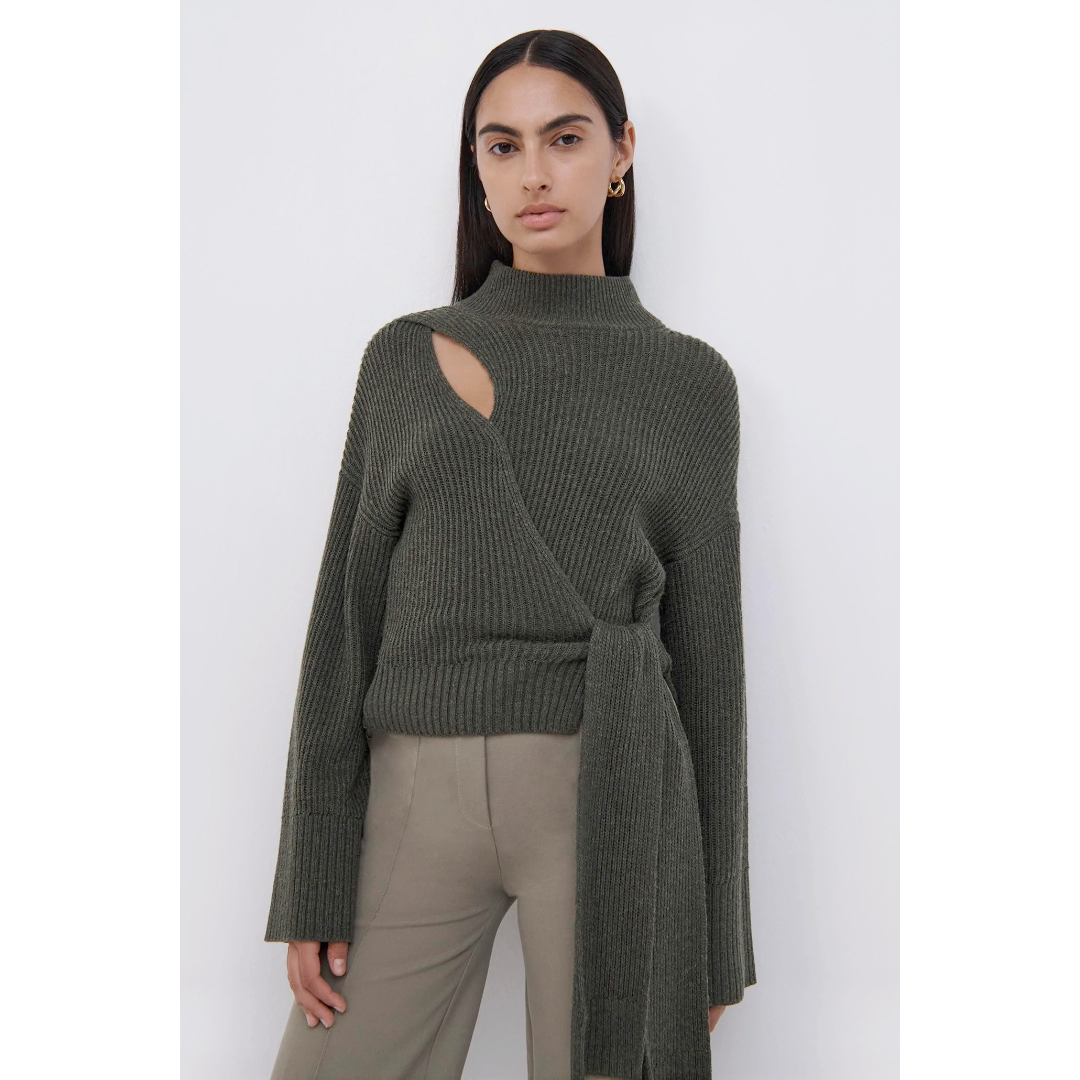 Jonathan Simkhai Amaris Wrap Sweater 