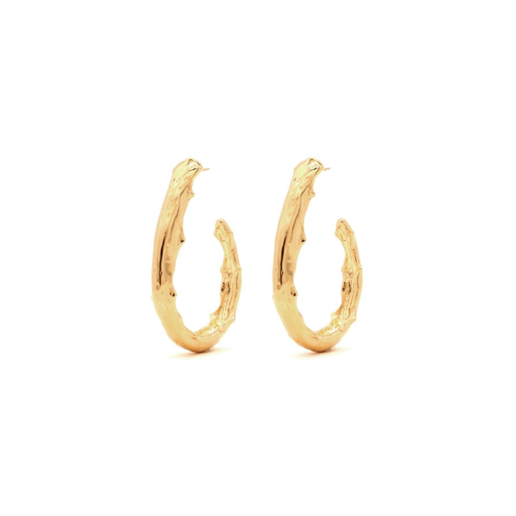 Sylvia Benson SB Aloe Hoop Earring