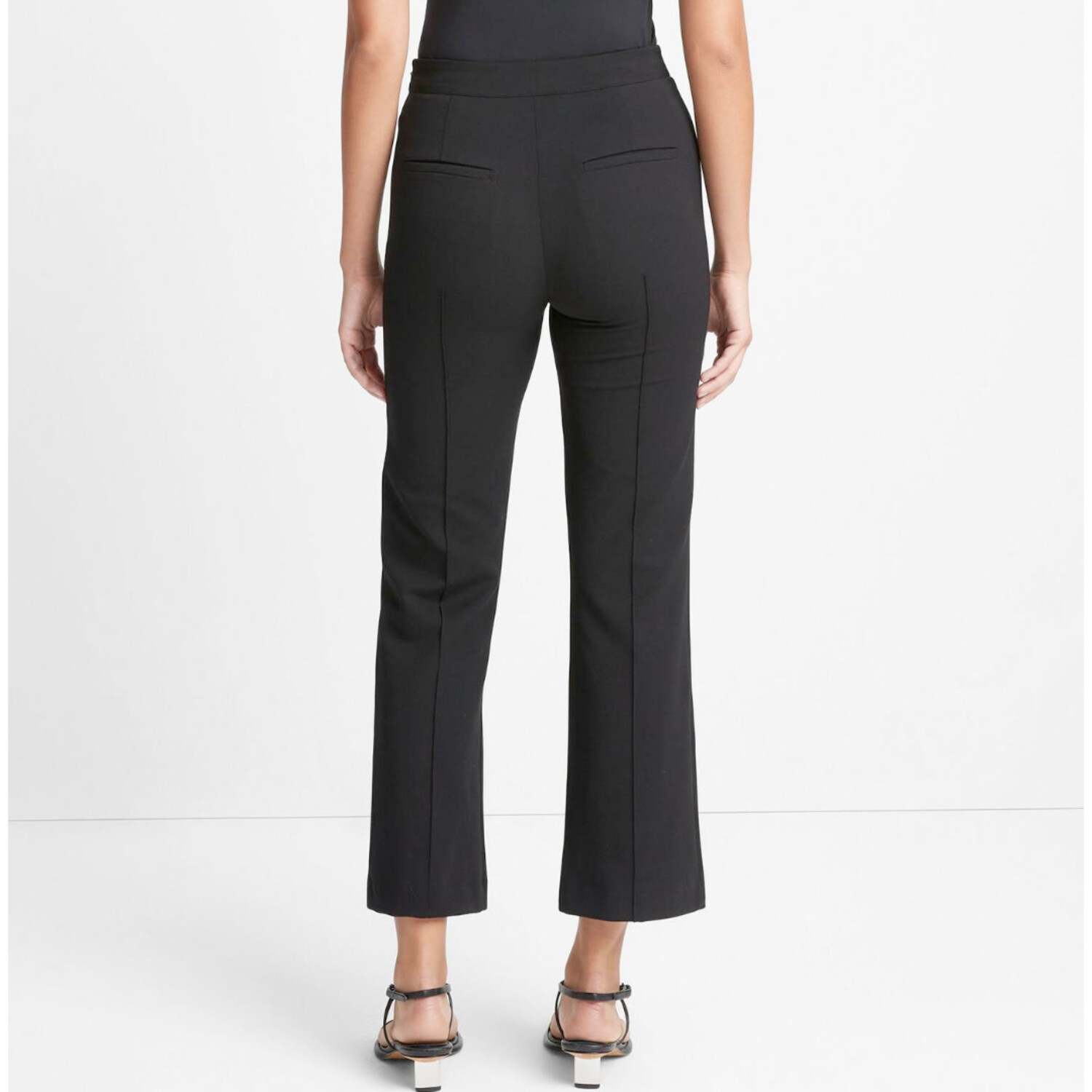 Vince Mid Rise Pintuck Crop Flare - CK Collection