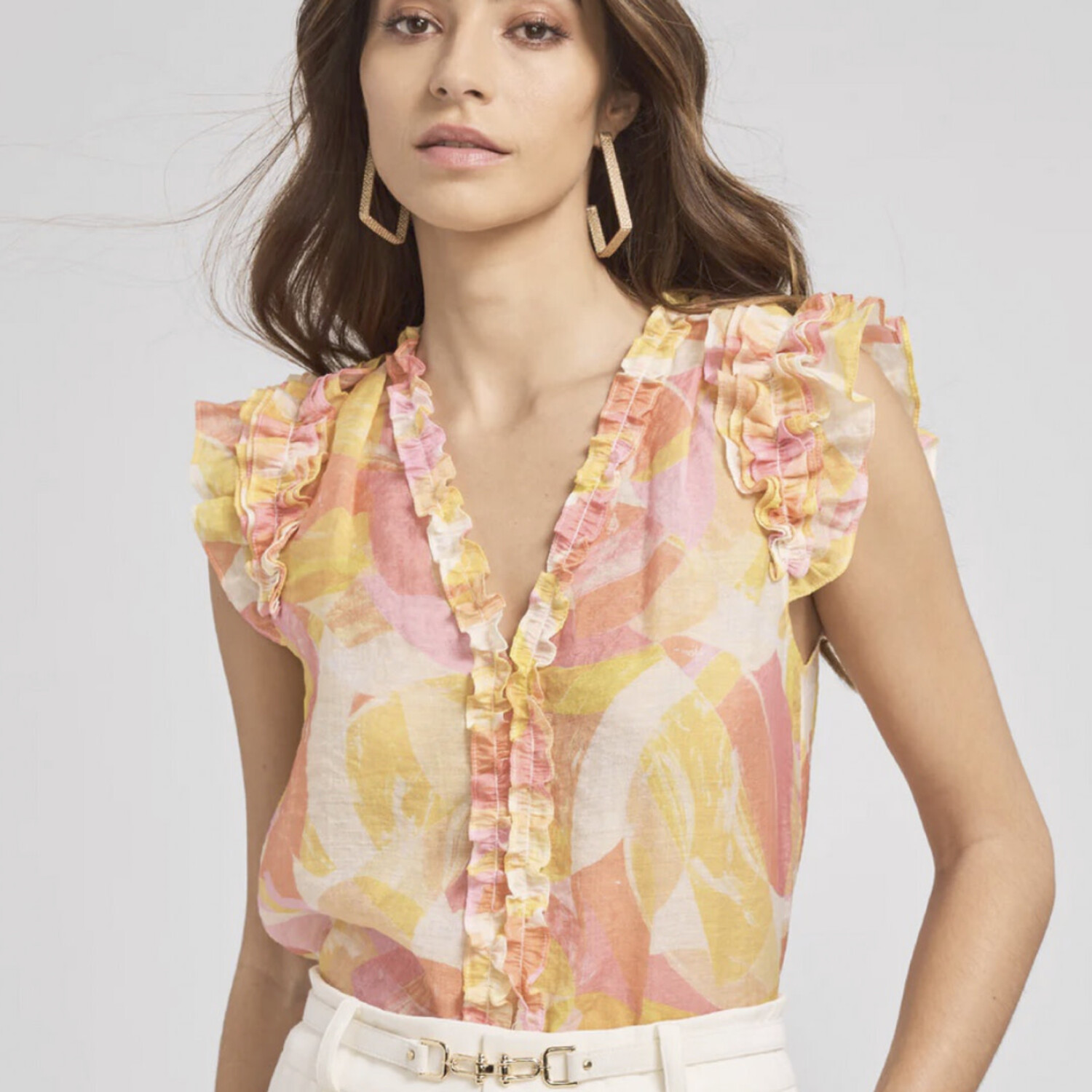 ミュージシャン Layered Coller Blouse [WH/] ミュージシャン