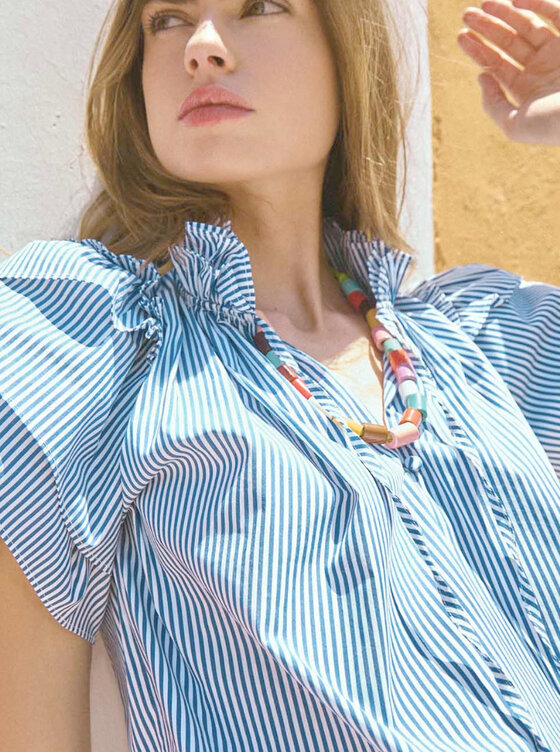 HUNTER BELL MILLIE TOP - ENGLISH GARDEN