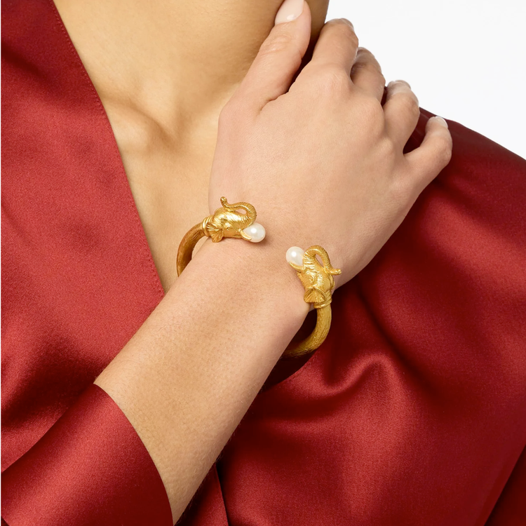 Julie Vos Julie Vos Elephant Cuff Pearl