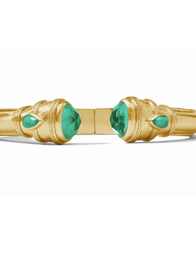 Julie Vos Julie Vos Cannes Demi Cuff Emerald Green