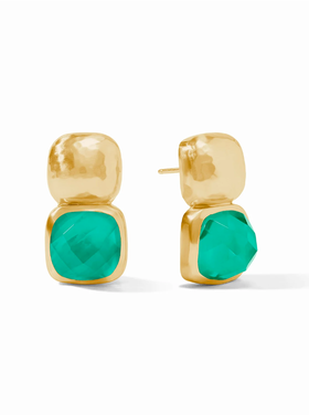Julie Vos Julie Vos Catalina Earring Emerald Green