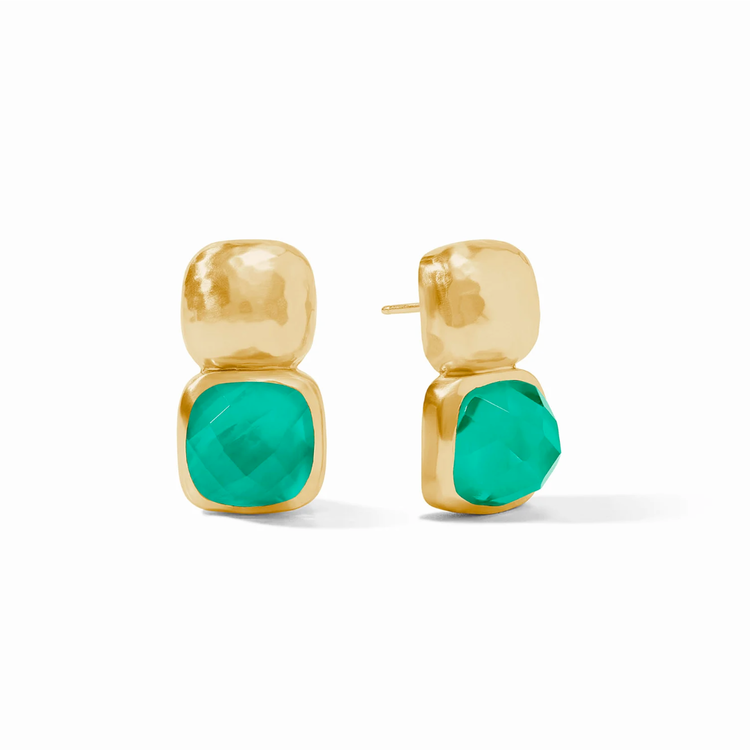Julie Vos Julie Vos Catalina Earring Emerald Green