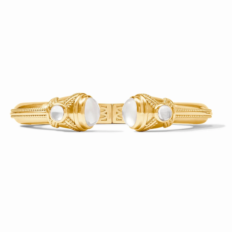 Julie Vos Julie Vos Cabochon Demi Cuff Iridescent Clear