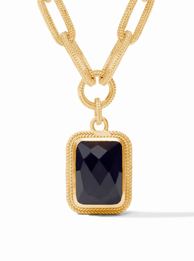 Julie Vos Julie Vos Cheval Paperclip Statement Necklace Obsidian Black