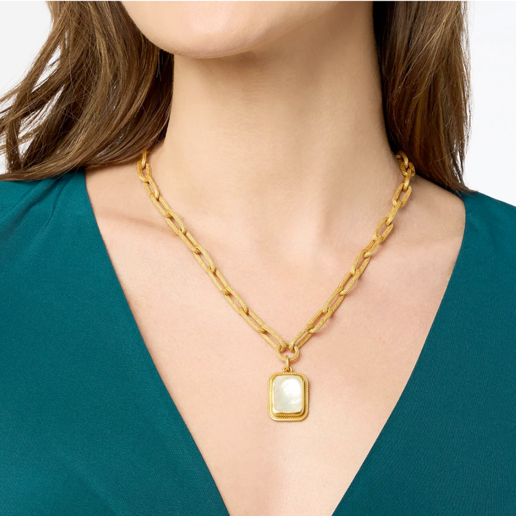 Julie Vos Julie Vos Cheval Paperclip Statement Necklace Obsidian Black