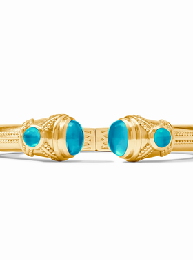 Julie Vos Julie Vos Cabochon Demi Cuff London Blue