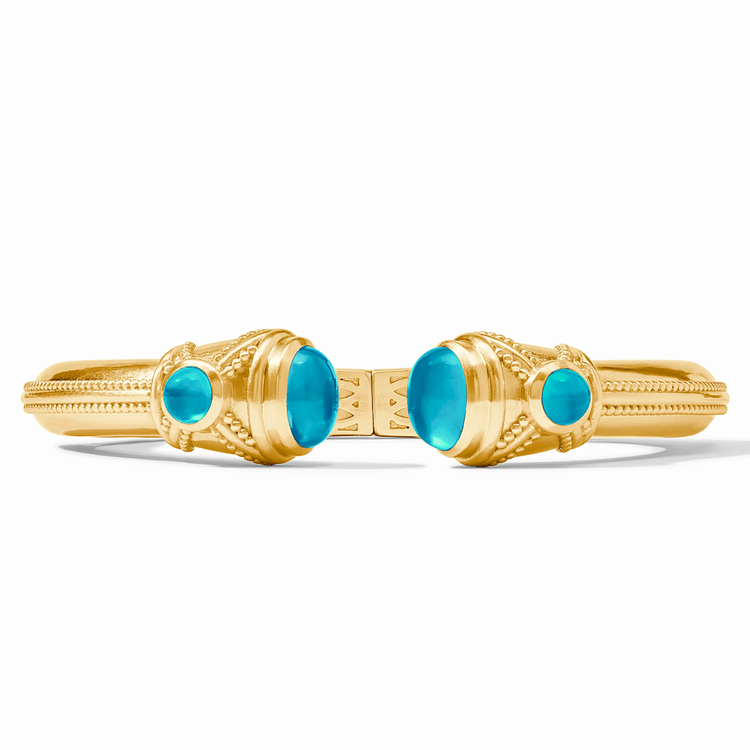 Julie Vos Julie Vos Cabochon Demi Cuff London Blue