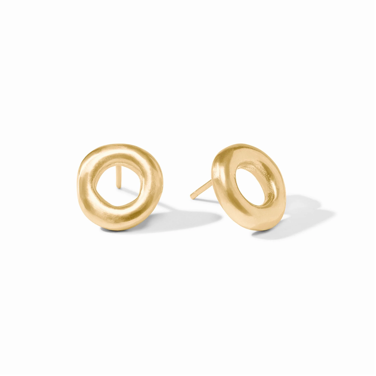 Julie Vos Julie Vos Wave Circle Stud