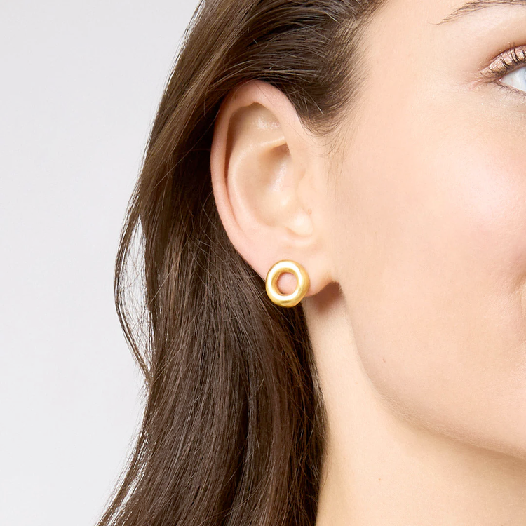 Julie Vos Julie Vos Wave Circle Stud