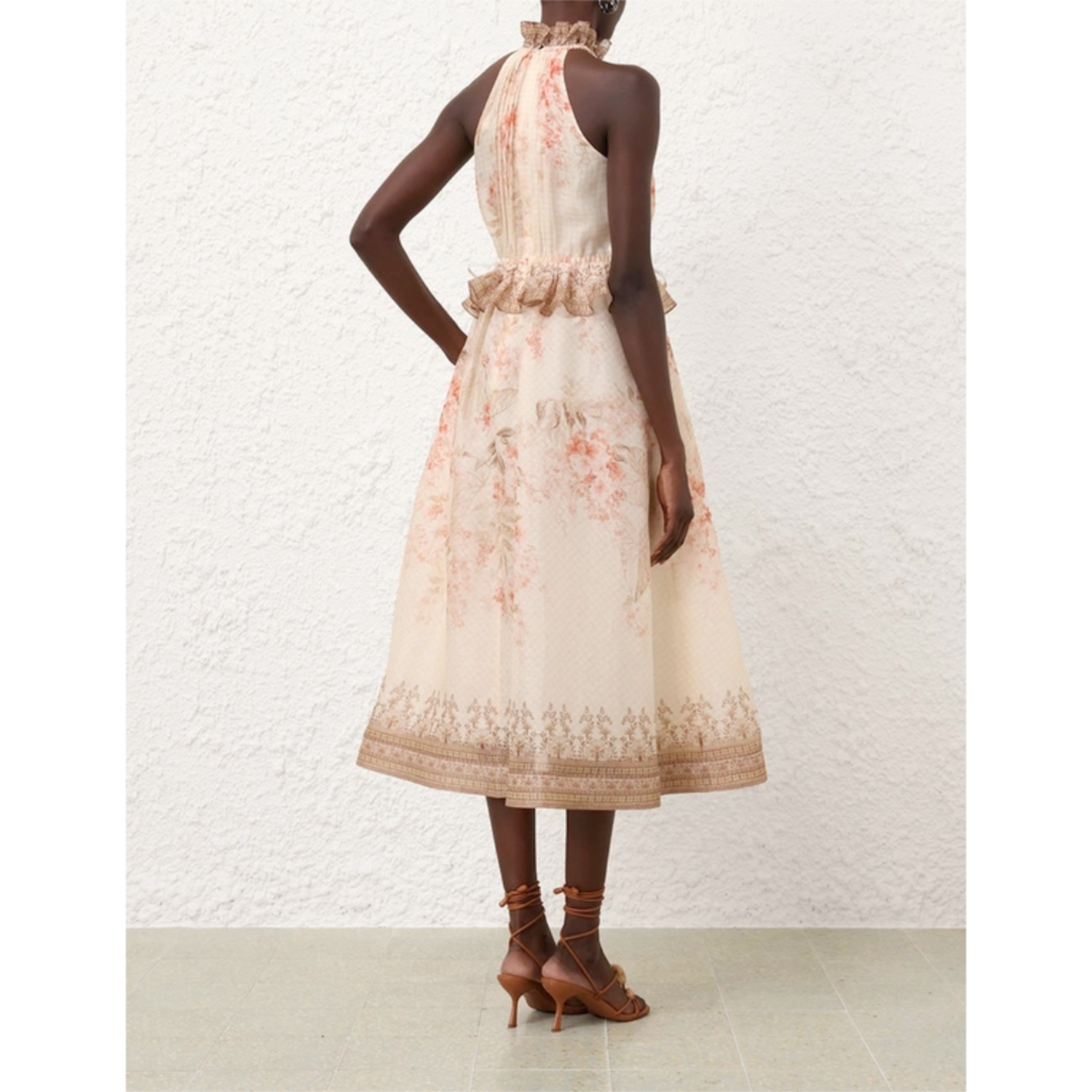 【Zimmermann】ILLUMINATE HALTER MIDI DRESS ホルターミディ Zimmermann Illuminate Halter Midi - CK Collection