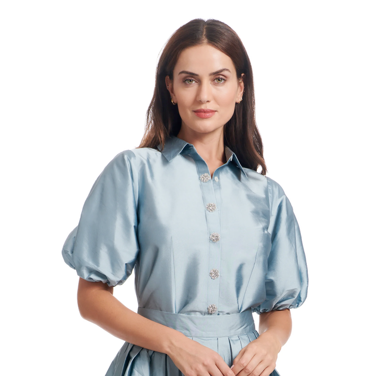 Emily Shalant Emily Shalant Puff Sleeve Blouse