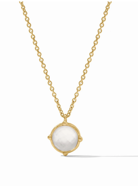 Julie Vos Julie Vos Honeybee Solitare Necklace Clear