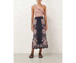 VIP【関税送料無料】希少 Zimmermann Rhiannon Midi Skirt Zimmermann Rhiannon Lace Cotton A-Line Midi-Skirt | Saks