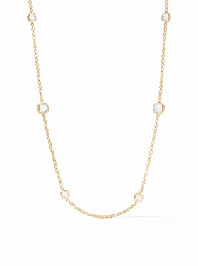 Julie Vos Julie Vos Aquitaine Station Necklace Clear