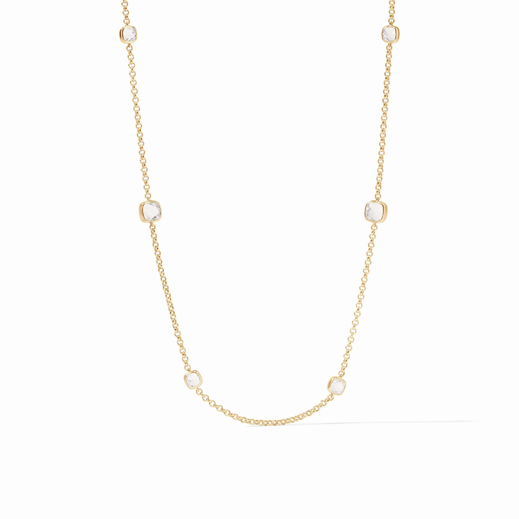 Julie Vos Julie Vos Aquitaine Station Necklace Clear