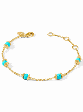 Julie Vos Julie Vos Hydra Delicate Bracelet Turqoise Blue