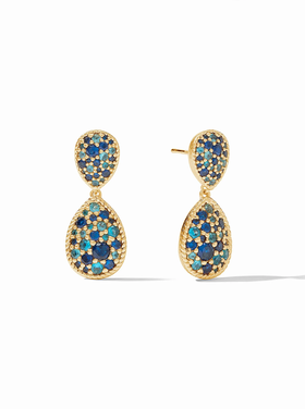 Julie Vos Julie Vos Luna Teardrop Earring Ombre Blue