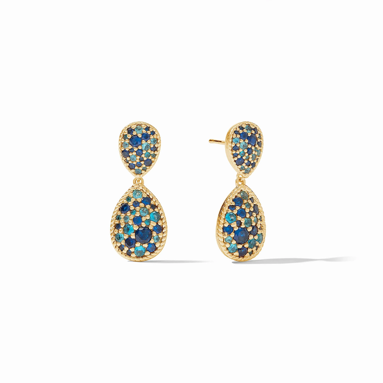 Julie Vos Julie Vos Luna Teardrop Earring Ombre Blue