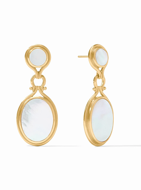 Julie Vos Julie Vos Saratoga Statement Earring Mother of Pearl