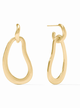 Julie Vos Julie Vos Wave Doorknocker Earring
