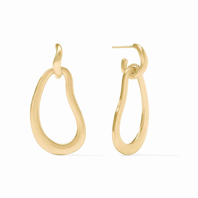 Julie Vos Julie Vos Wave Doorknocker Earring