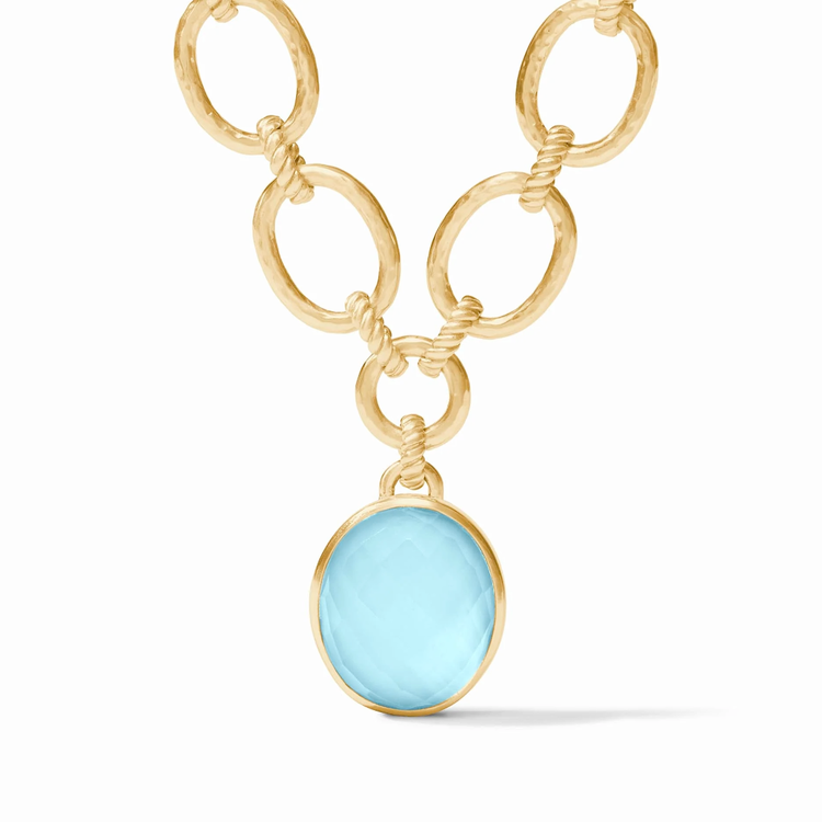 Julie Vos Julie Vos Nassau Statement Necklace Capri Blue