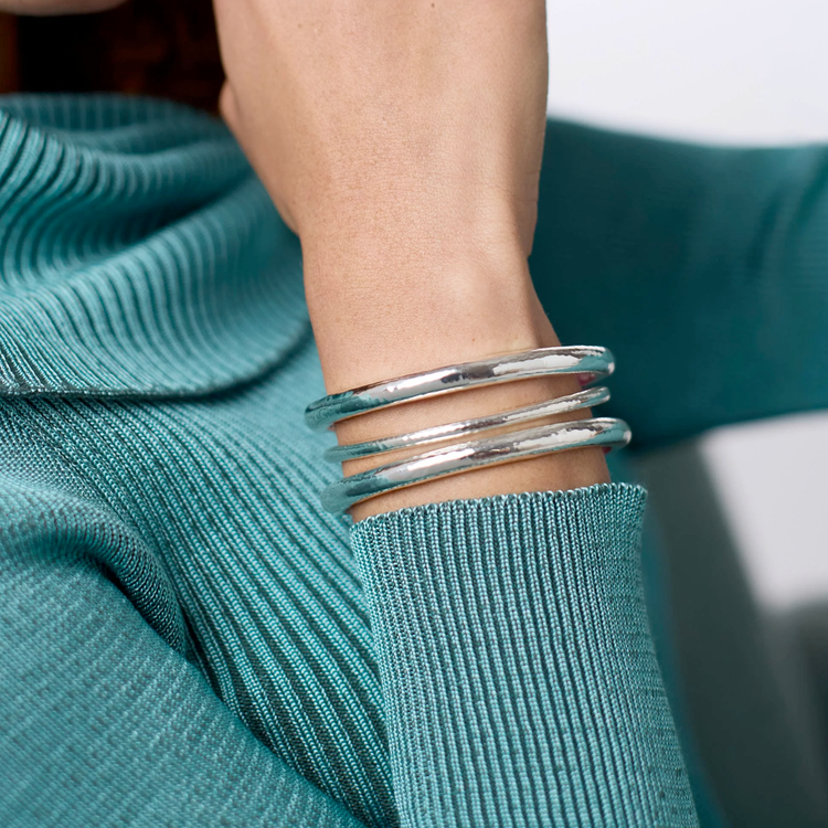 Julie Vos Julie Vos Silver Havana Bangle