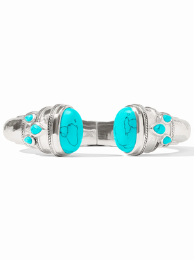 Julie Vos Julie Vos Silver Cannes Cuff Turquoise