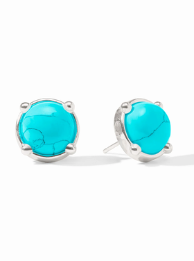 Julie Vos Julie Vos Silver Honey Stud Turquoise