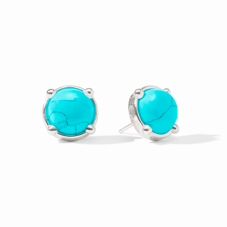 Julie Vos Julie Vos Silver Honey Stud Turquoise