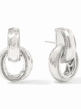 Julie Vos Julie Vos Silver Cannes Doorknocker Earring