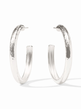 Julie Vos Julie Vos Silver Havana Hoop L