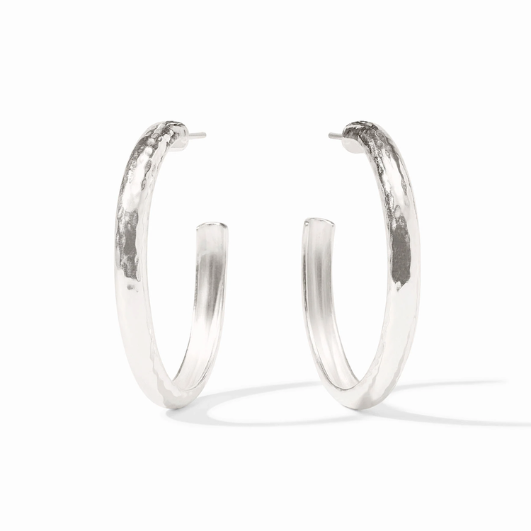 Julie Vos Julie Vos Silver Havana Hoop L