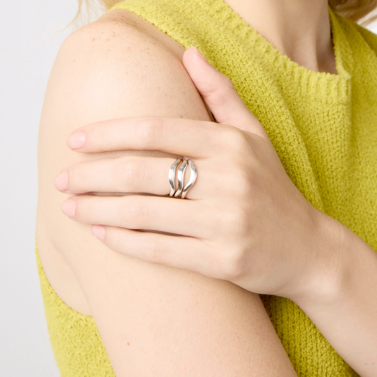 Julie Vos Julie Vos Silver Wave Ring