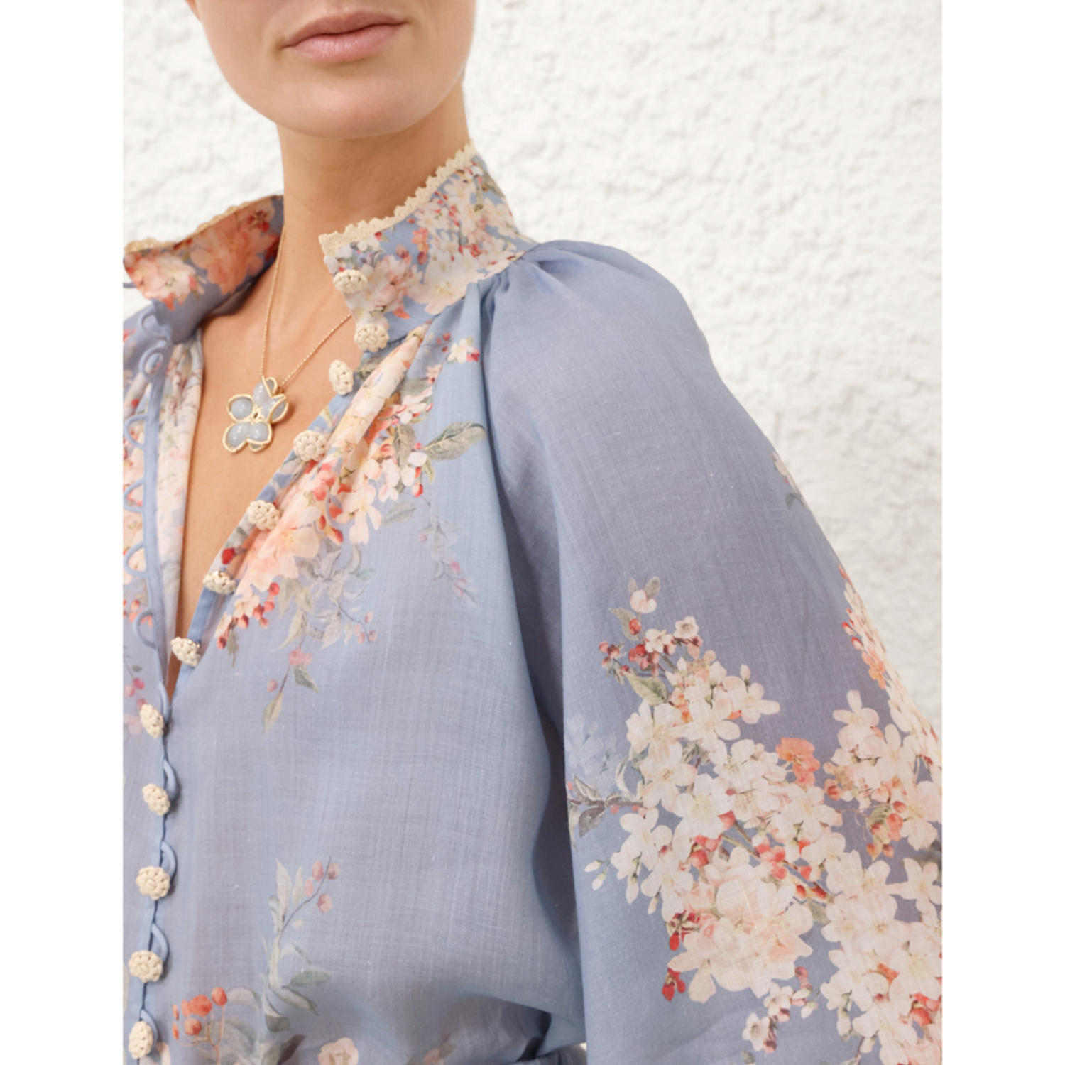 Tシャツ・カットソー Zimmermann Zimmermann Cascadian Billow Blouse Zimmermann Cascadian Billow Blouse - CK Collection